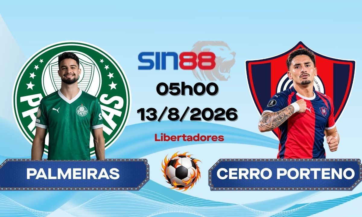 Soi kèo bóng đá Palmeiras – Cerro Porteno 05h00 ngày 13/08/2026 – Copa Libertadores