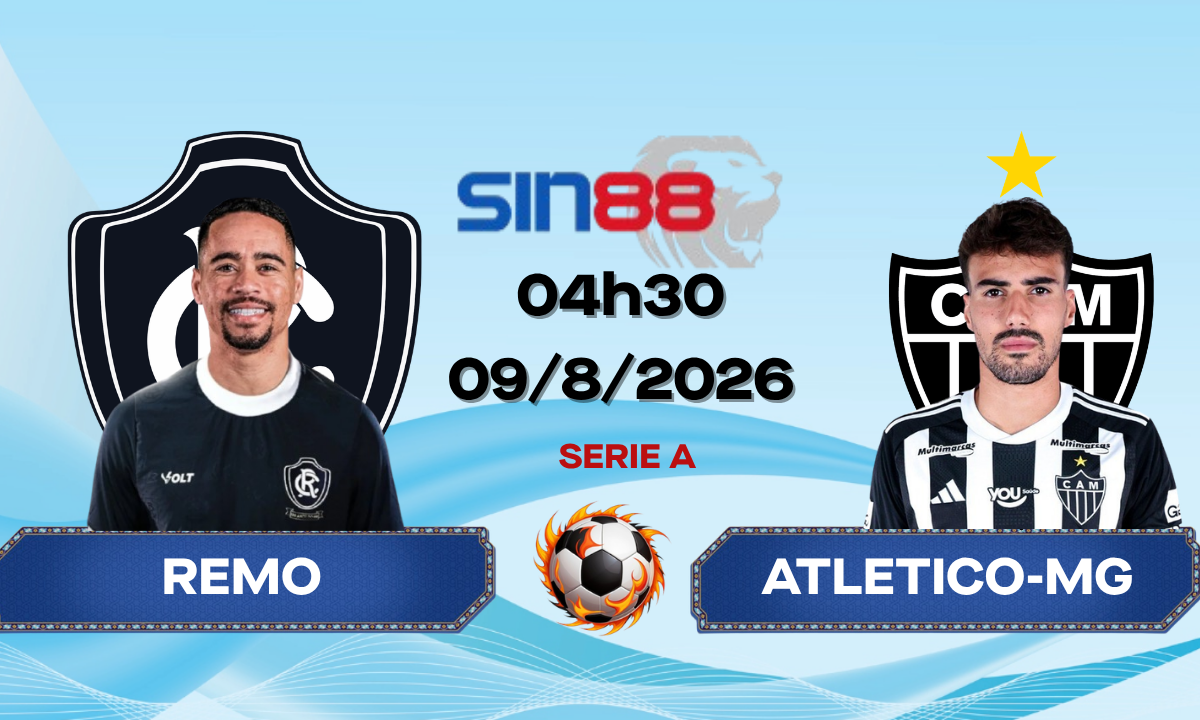 Soi kèo bóng đá Remo – Atletico-MG 04h30 ngày 09/08/2026 – Serie A