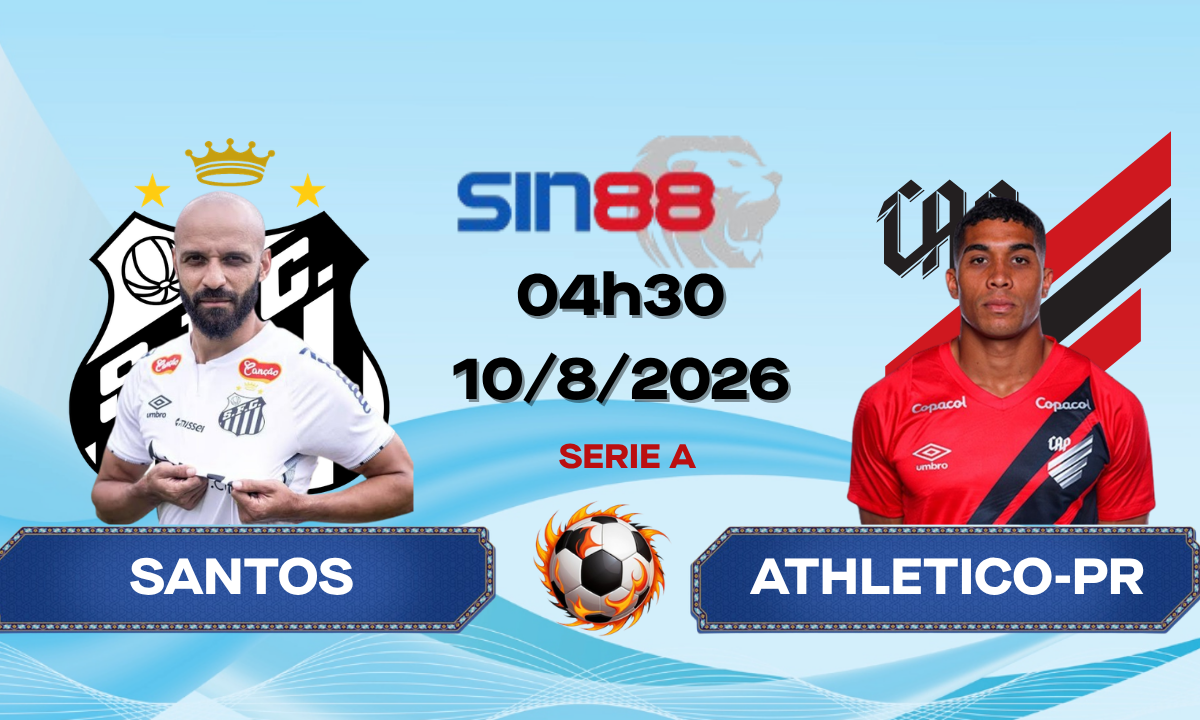 Soi kèo bóng đá Santos – Athletico-PR 04h30 ngày 10/08/2026 – Serie A
