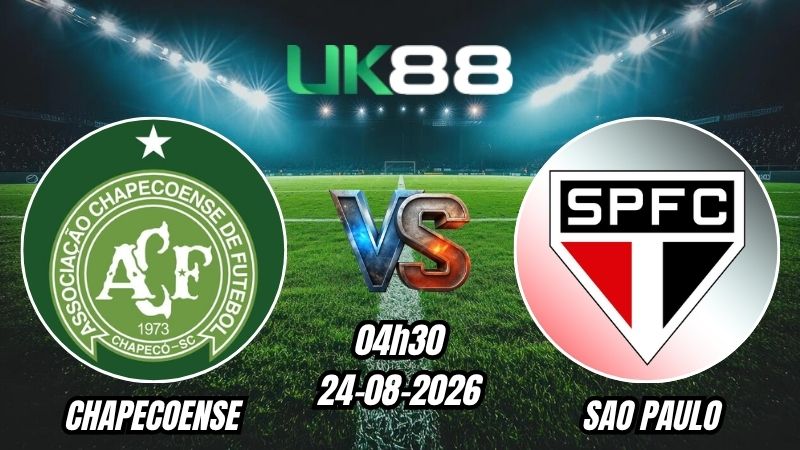 Soi kèo Chapecoense vs Sao Paulo | 04h30 - 24/08/2026 - Serie A Brazil