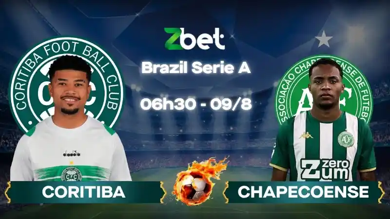 Nhận định soi kèo Coritiba vs Chapecoense – 06h30 09/08/2026 – Brazil Serie A
