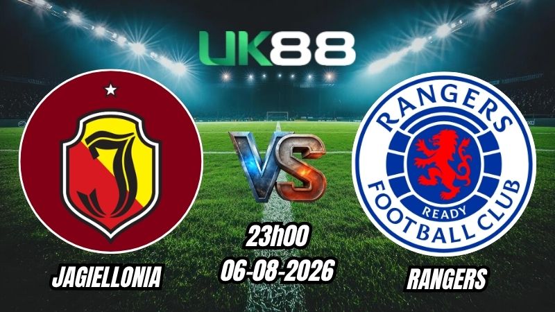 Soi kèo Jagiellonia vs Rangers | 23h00 - 06/08/2026 - Play-off Europa League