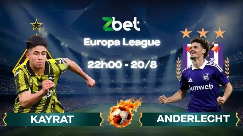 Nhận định soi kèo Kayrat vs Anderlecht - 22h00 20/08/2026 - Europa League