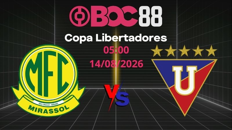 Soi Kèo Mirassol vs LDU | 05:00 14/08/2026 – Copa Libertadores