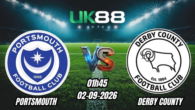 Soi kèo Portsmouth vs Derby County | 01h45 - 02/09/2026 - Championship