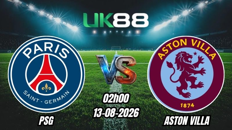 Soi kèo PSG vs Aston Villa | 02h00 – 13/08/2026 – Siêu Cúp Châu Âu