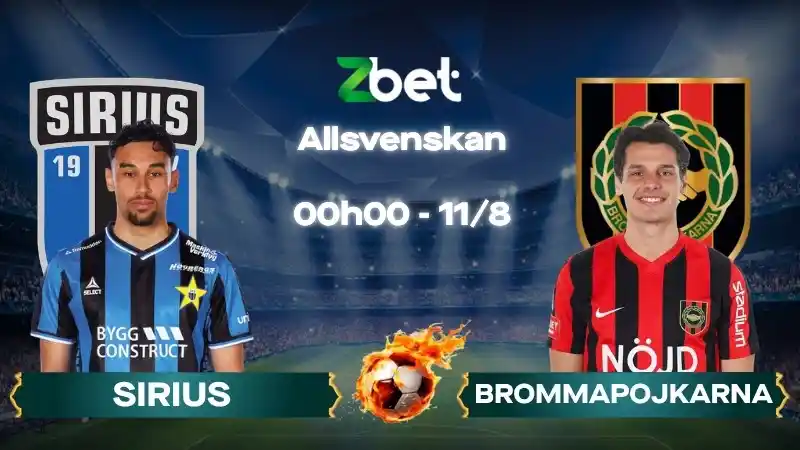 Nhận định soi kèo Sirius vs Brommapojkarna - 00h00 11/08/2026 - Allsvenskan