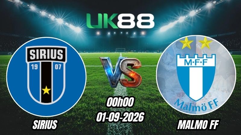 Soi kèo Sirius vs Malmo FF | 00h00 - 01/09/2026 - VĐQG Thụy Điển