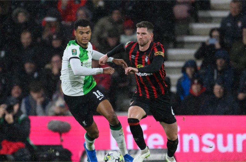 Trước trận đấu Bournemouth vs Liverpool