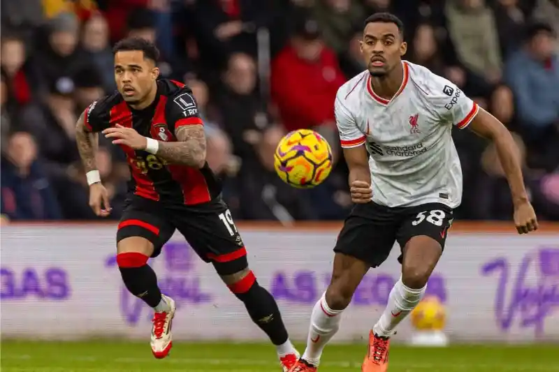 Thành tích thi đấu gần đây của Bournemouth vs Liverpool