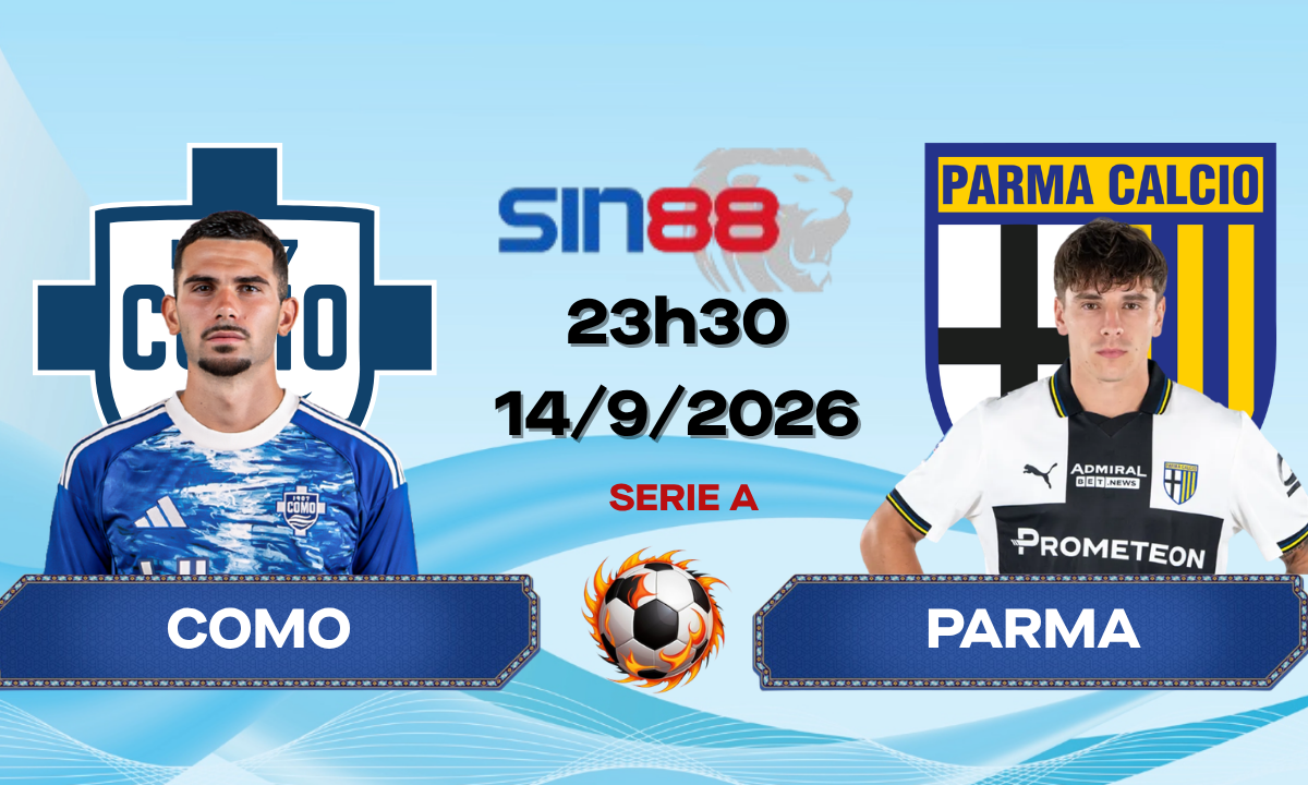 Soi kèo bóng đá Como - Parma 23h30 ngày 14/09/2026 - Serie A