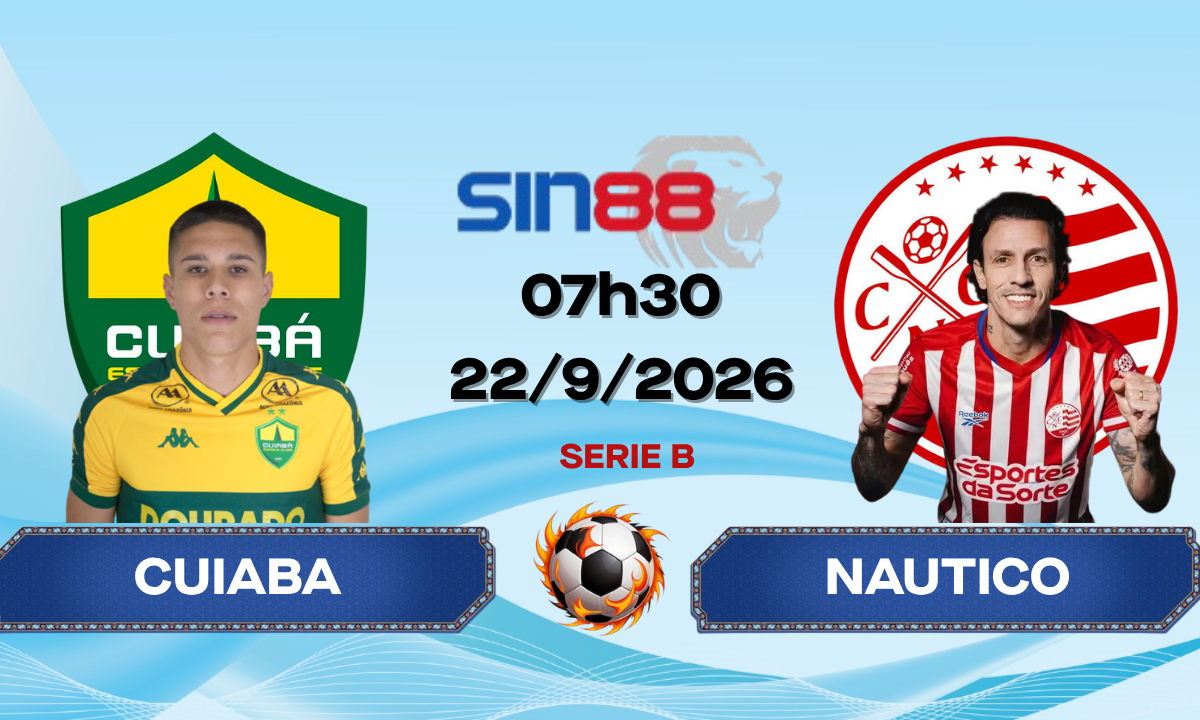 Soi kèo bóng đá Cuiaba – Nautico 07h30 ngày 22/09/2026 – Serie B