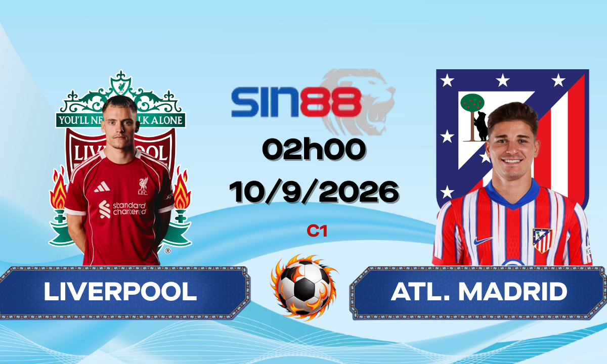 Soi kèo bóng đá Liverpool - Atl. Madrid 02h00 ngày 10/09/2026 - Champions League