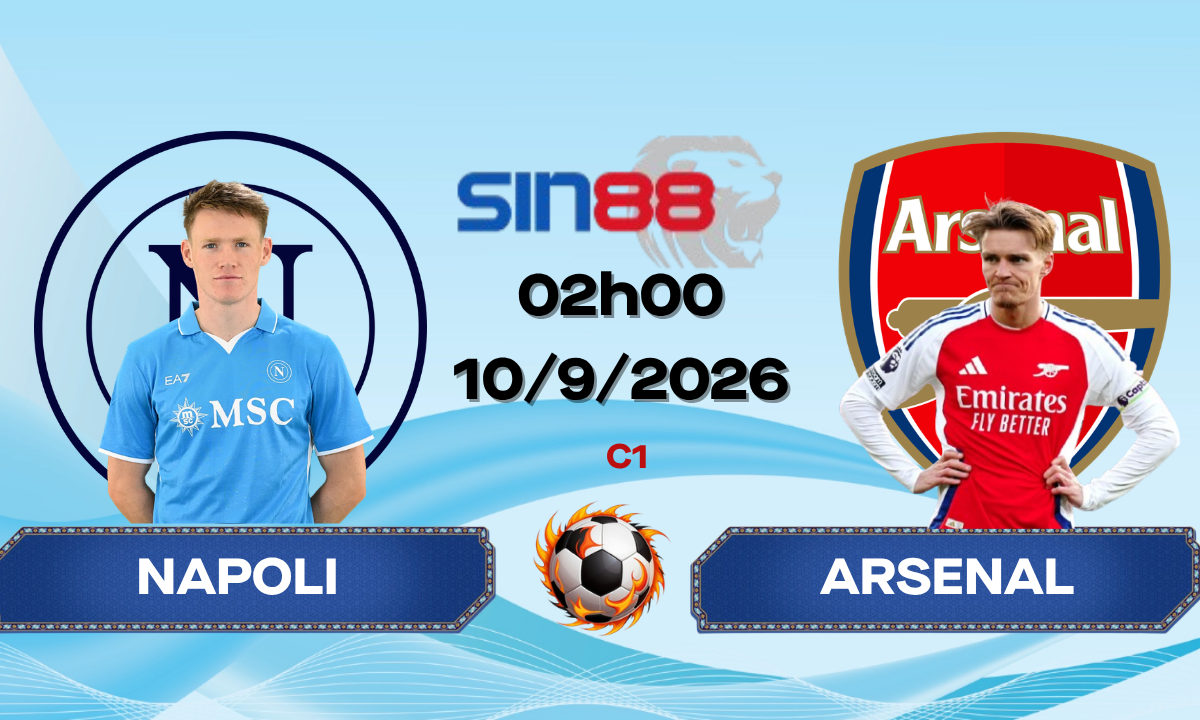 Soi kèo bóng đá Napoli - Arsenal 02h00 ngày 10/09/2026 - Champions League