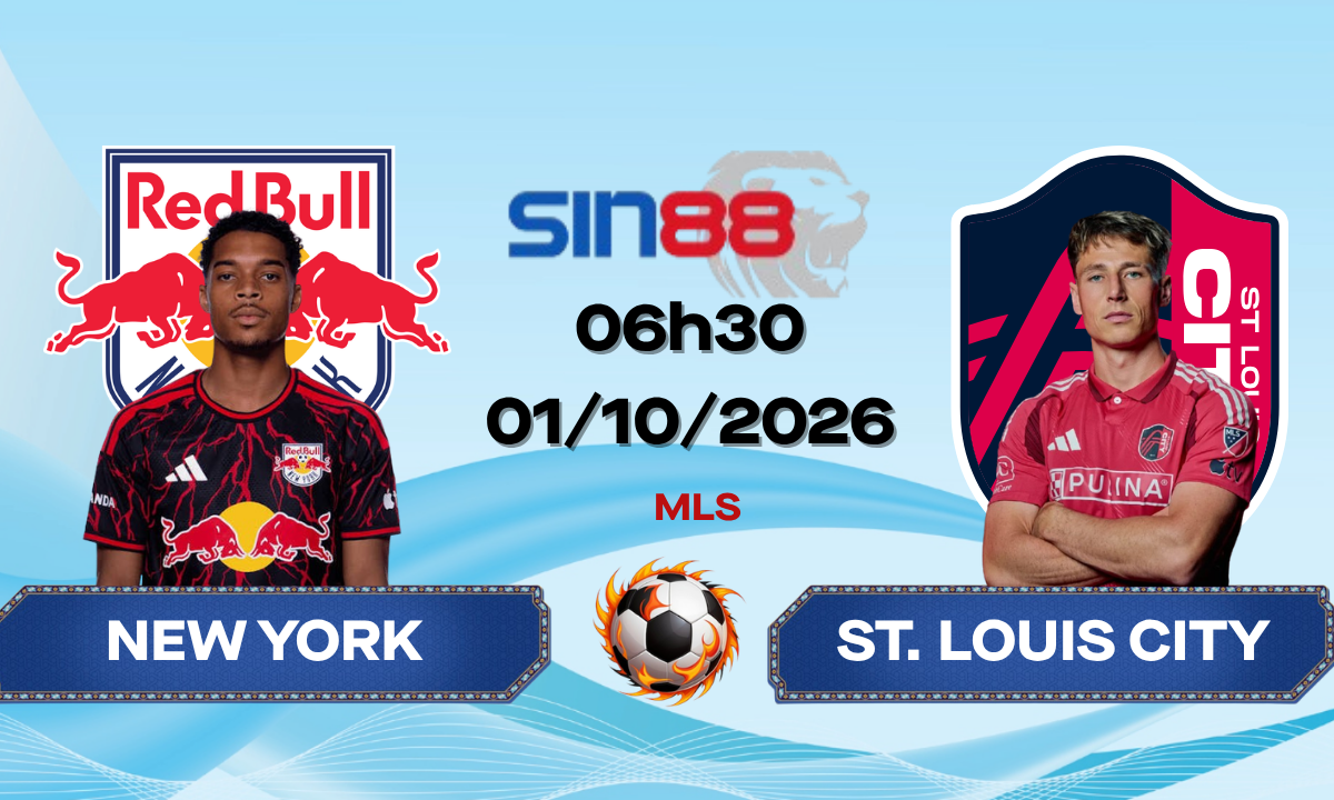 Soi kèo bóng đá New York Red Bulls - St. Louis City 06h30 ngày 01/10/2026 - MLS