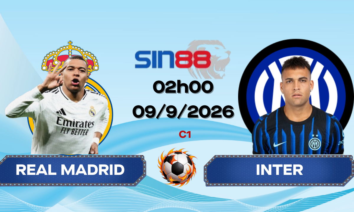 Soi kèo bóng đá Real Madrid - Inter 02h00 ngày 09/09/2026 - Champions League