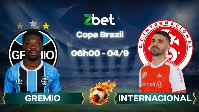 Nhận định soi kèo Gremio vs Internacional - 06h00 04/09/2026 - Copa Brazil