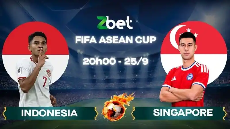 Nhận định soi kèo Indonesia vs Singapore – 20h00 25/09/2026 – FIFA ASEAN CUP