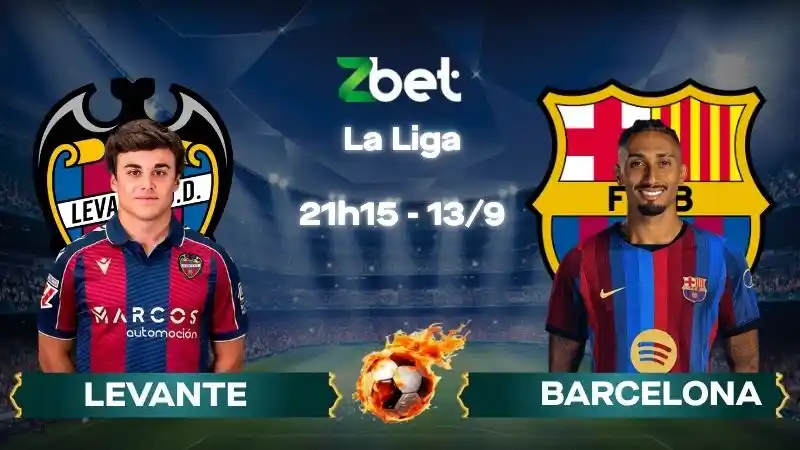Nhận định soi kèo Levante vs Barcelona - 21h15 13/09/2026 - La Liga