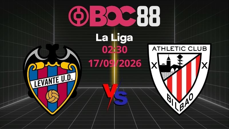 Soi Kèo Levante vs Bilbao | 02:30 17/09/2026 - La Liga