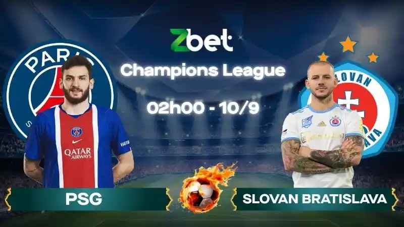 Nhận định soi kèo PSG vs Slovan Bratislava - 02h00 10/09/2026 - Champions League