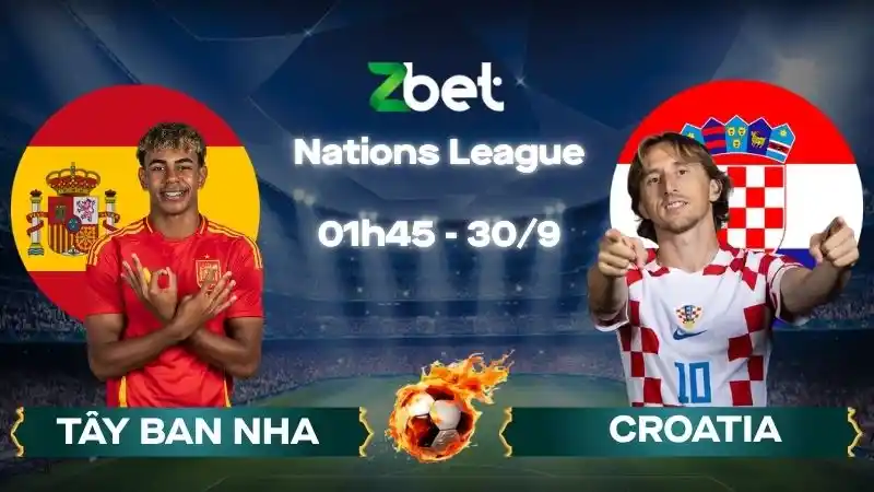 Nhận định soi kèo Tây Ban Nha vs Croatia – 01h45 30/09/2026 – Nations League
