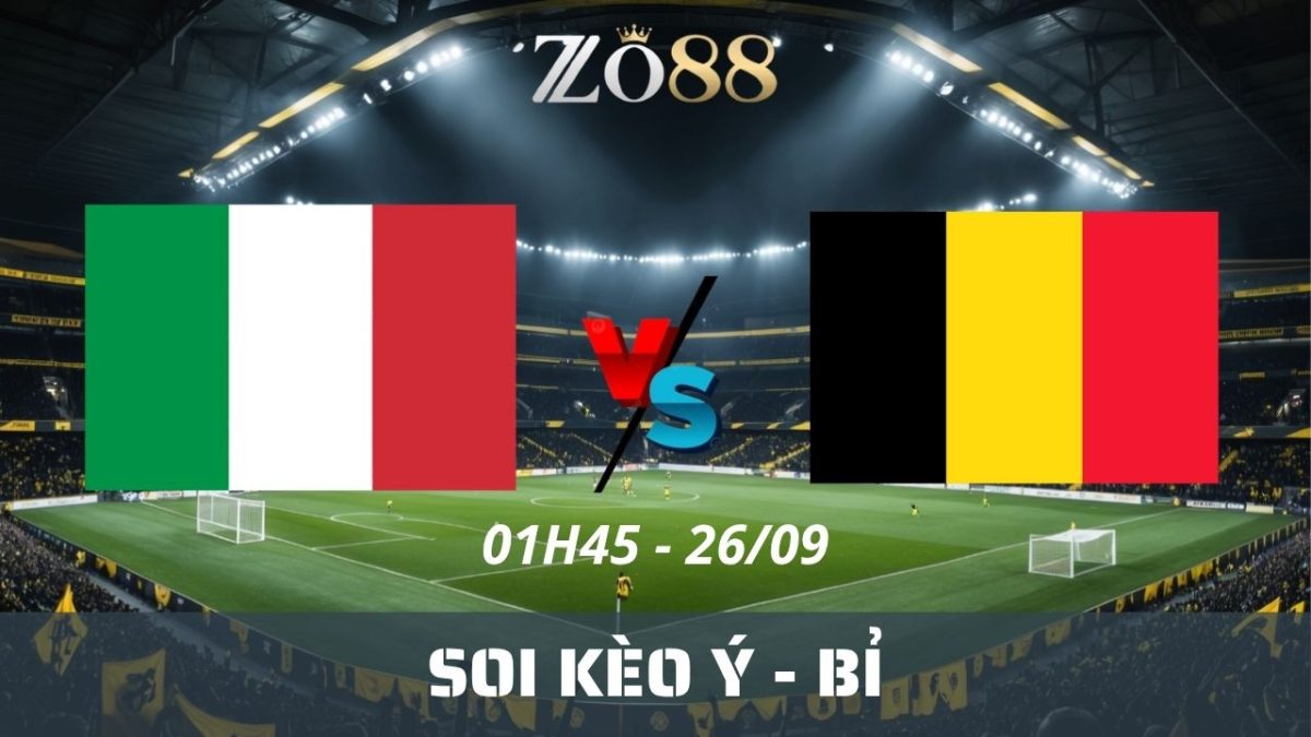 Soi kèo nhà cái Ý – Bỉ 26/09/2026 01h45 Nations League