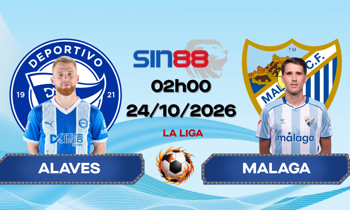 Soi kèo bóng đá Alaves - Malaga 02h00 ngày 24/10/2026 - La Liga