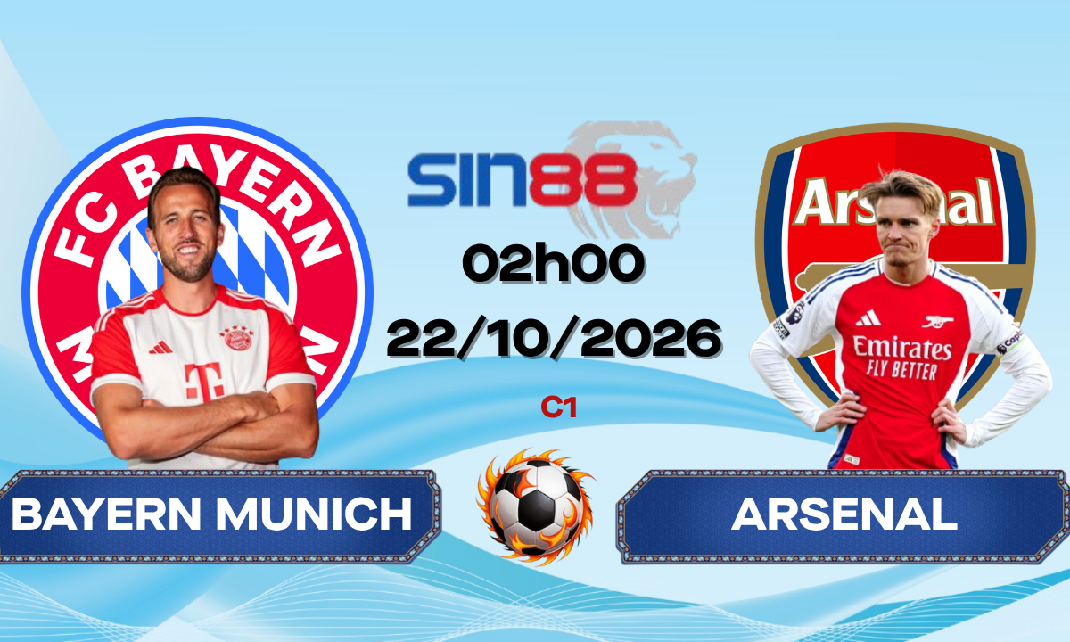 Soi kèo bóng đá Bayern Munich - Arsenal 02h00 ngày 22/10/2026 - Champions League