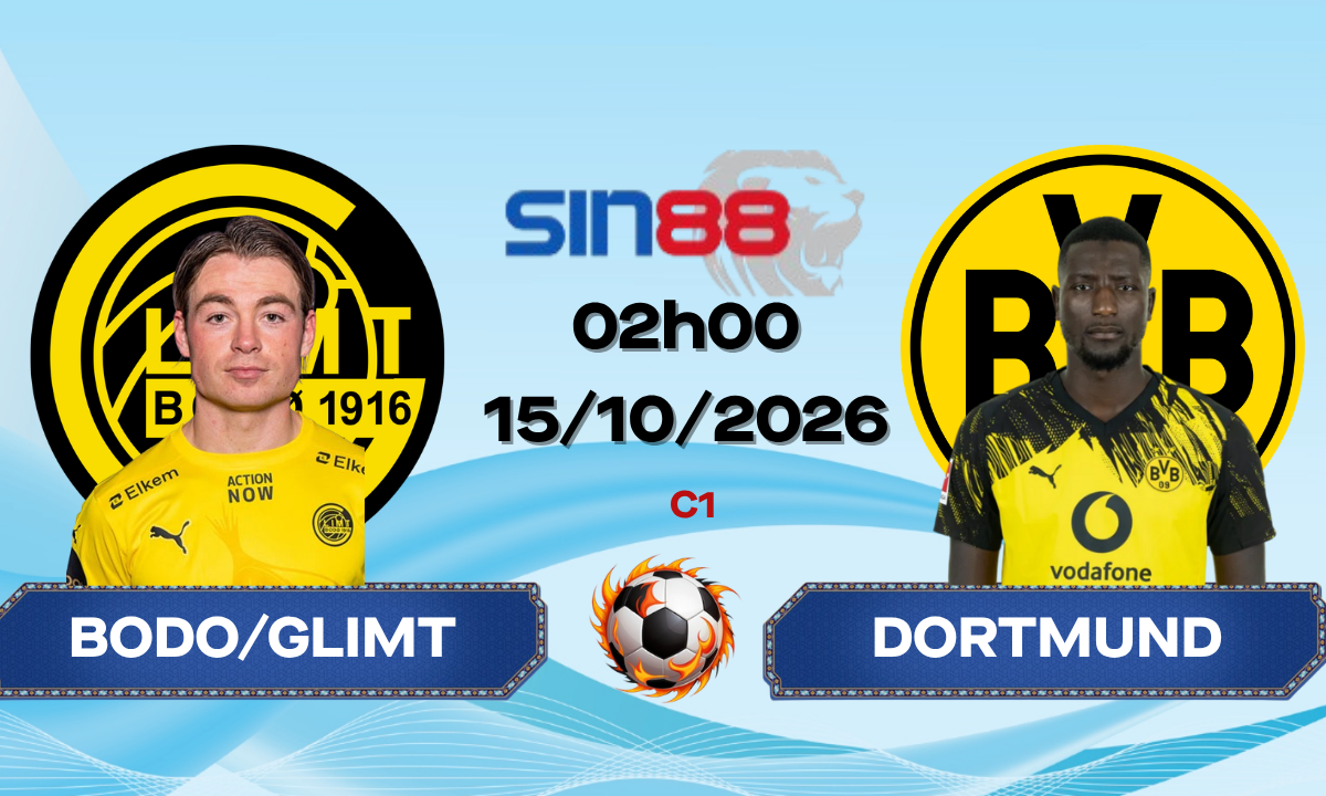 Soi kèo bóng đá Bodo/Glimt - Dortmund 02h00 ngày 15/10/2026 - Champions League
