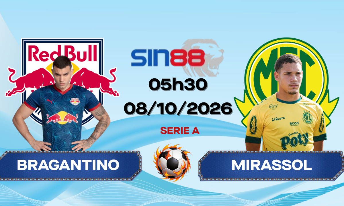 Soi kèo bóng đá Bragantino - Mirassol 05h30 ngày 08/10/2026 - Serie A