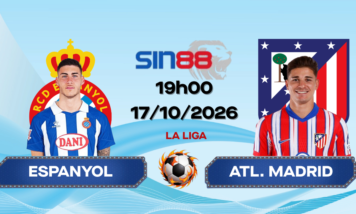 Soi kèo bóng đá Espanyol - Atl Madrid 19h00 ngày 17/10/2026 - La Liga