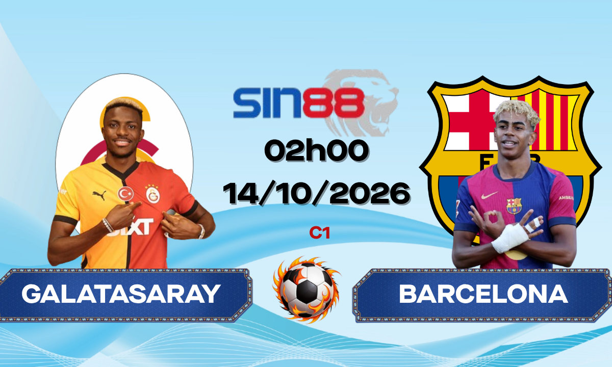 Soi kèo bóng đá Galatasaray - Barcelona 02h00 ngày 14/10/2026 - Champions League