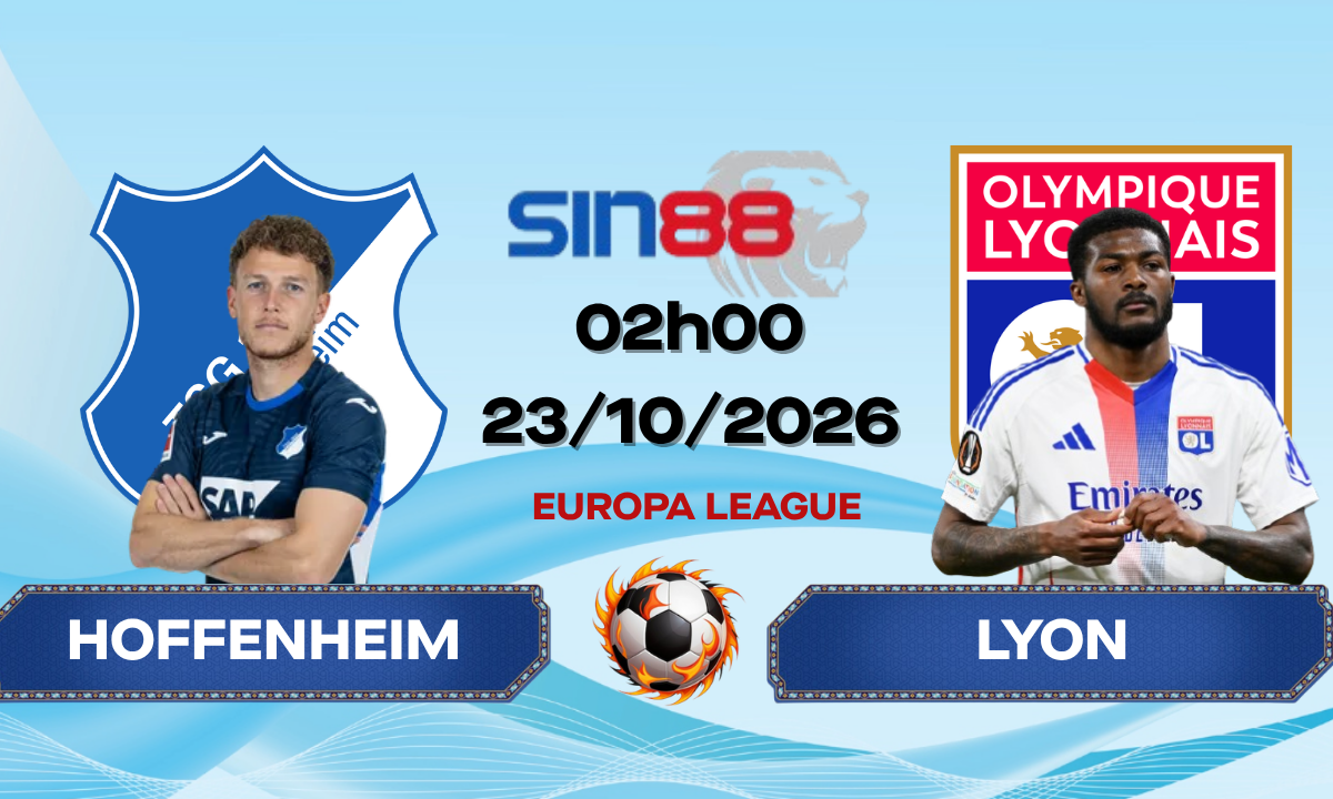 Soi kèo bóng đá Hoffenheim - Lyon 02h00 ngày 23/10/2026 - Europa League