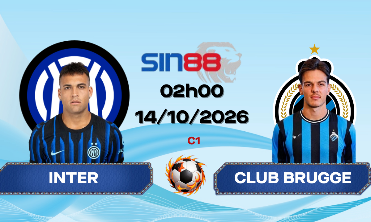 Soi kèo bóng đá Inter - Club Brugge KV 02h00 ngày 14/10/2026 - Champions League