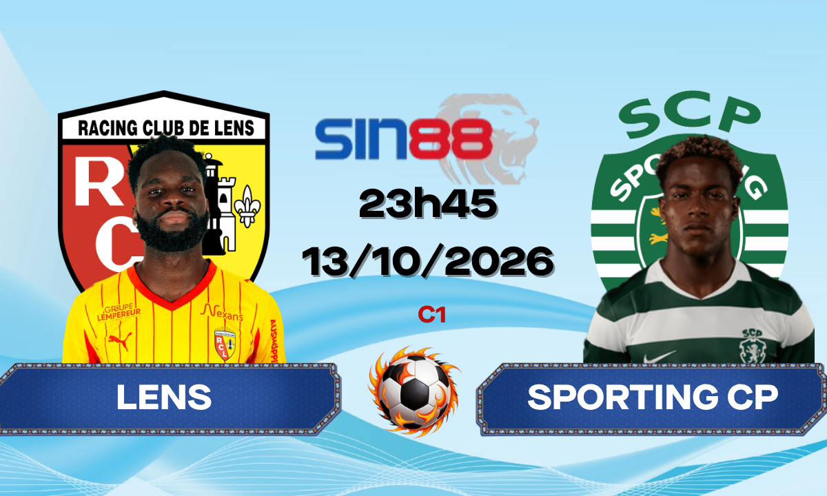 Soi kèo bóng đá Lens - Sporting CP 23h45 ngày 13/10/2026 - Champions League