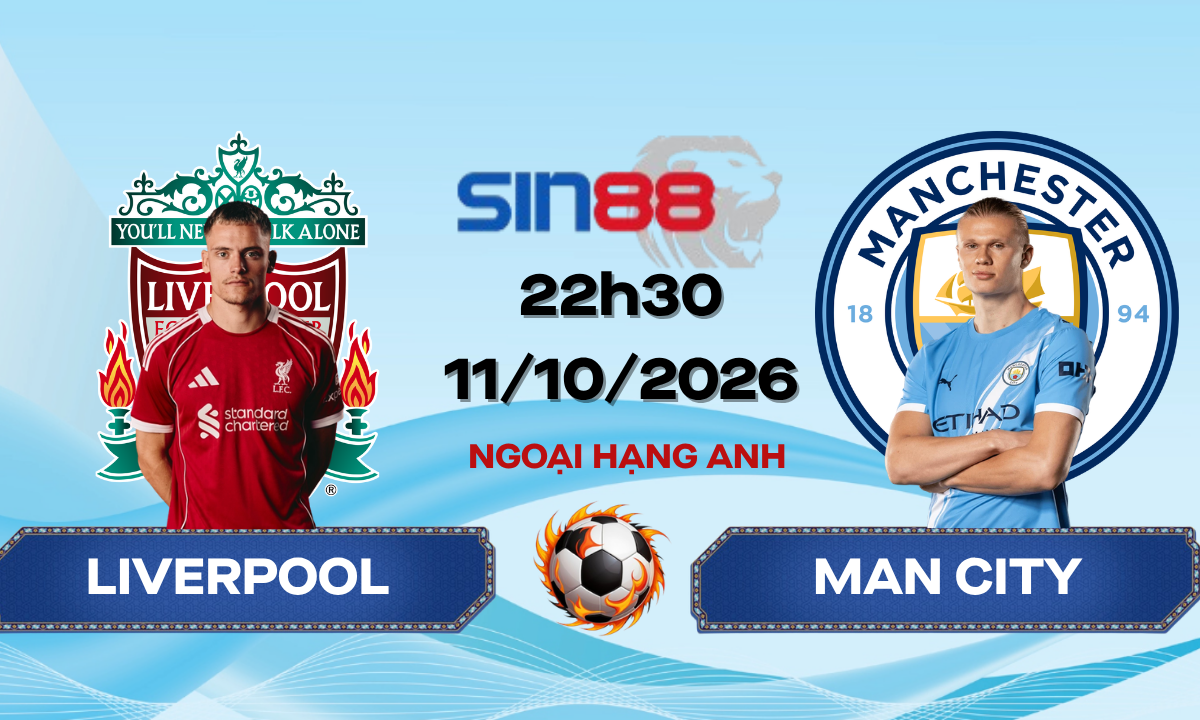 Soi kèo bóng đá Liverpool - Manchester City 22h30 ngày 11/10/2026 - Ngoại hạng Anh