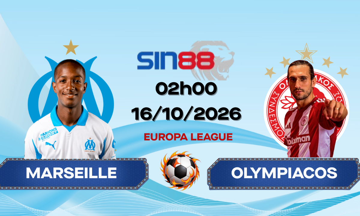 Soi kèo bóng đá Marseille - Olympiacos Piraeus 02h00 ngày 16/10/2026 - Europa League