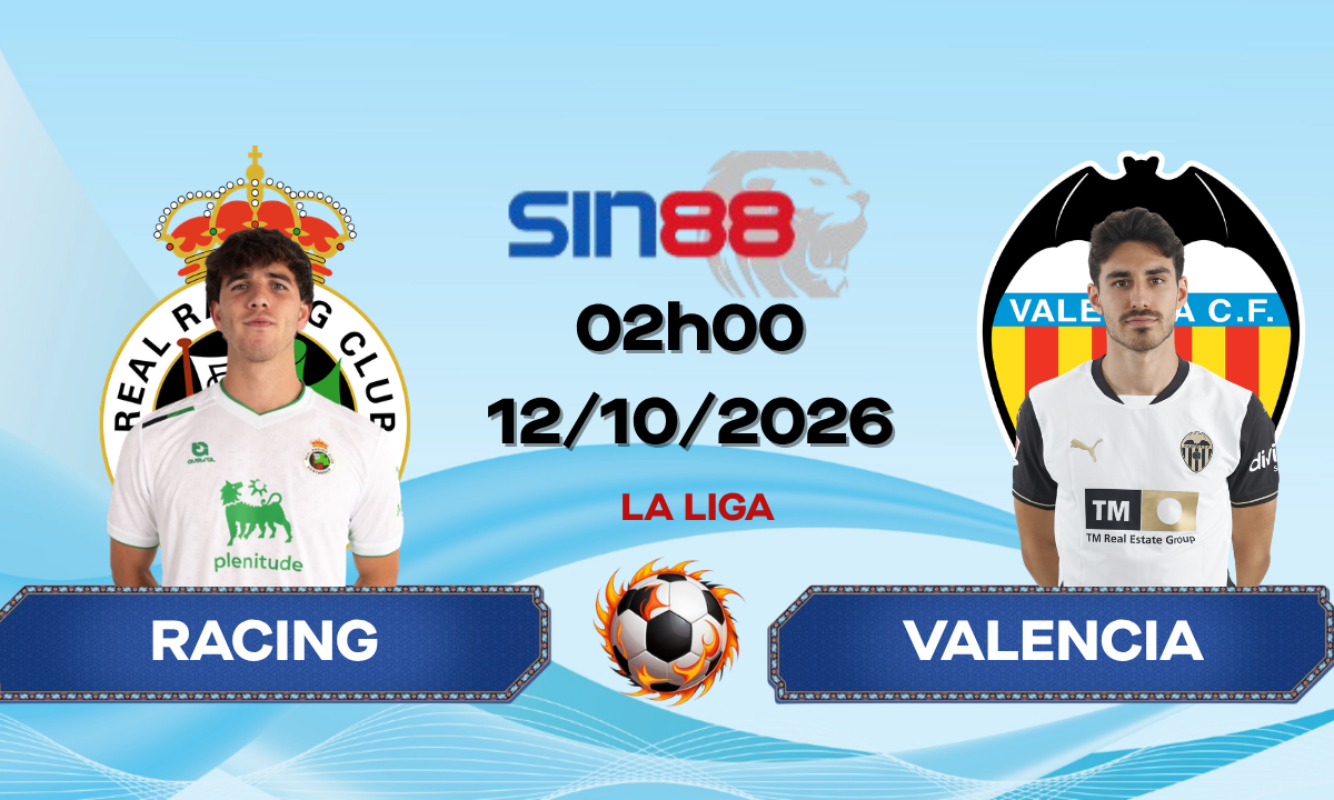 Soi kèo bóng đá Racing Santander - Valencia 02h00 ngày 12/10/2026 - La Liga