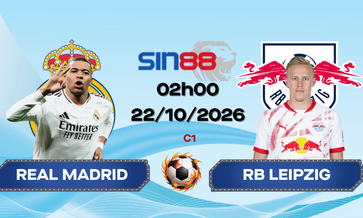 Soi kèo bóng đá Real Madrid - RB Leipzig 02h00 ngày 22/10/2026 - Champions League