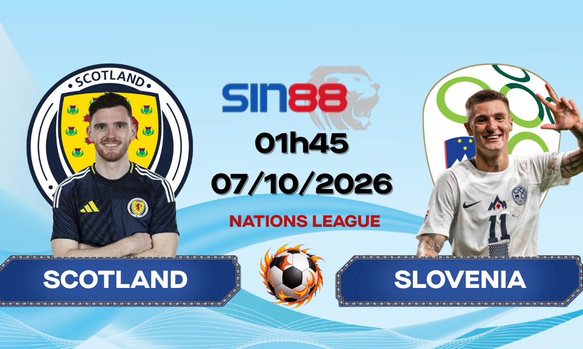 Soi kèo bóng đá Scotland - Slovenia 01h45 ngày 07/10/2026 - Nations League