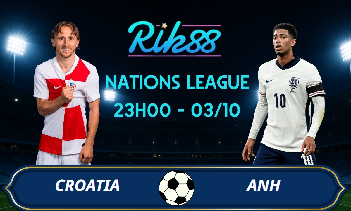 Soi kèo Croatia vs Anh - 23h00 ngày 03/10/2026 - Nations League