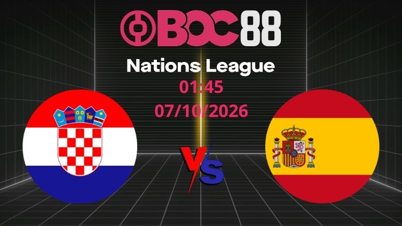 Soi Kèo Croatia vs Tây Ban Nha | 01:45 07/10/2026 - Nations League