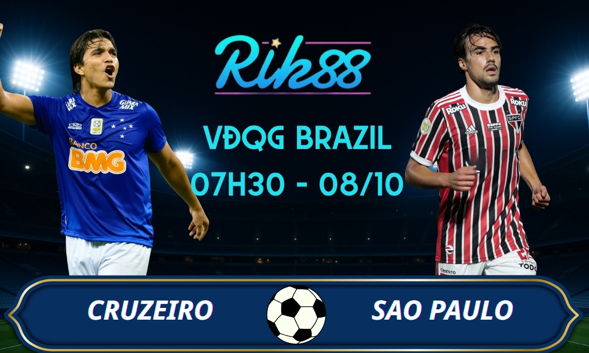 Soi kèo Cruzeiro vs Sao Paulo - 07h30 ngày 08/10/2026 - VĐQG Brazil