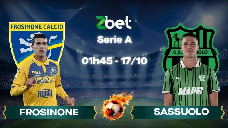 Nhận định soi kèo Frosinone vs Sassuolo - 01h45 17/10/2026 - Serie A