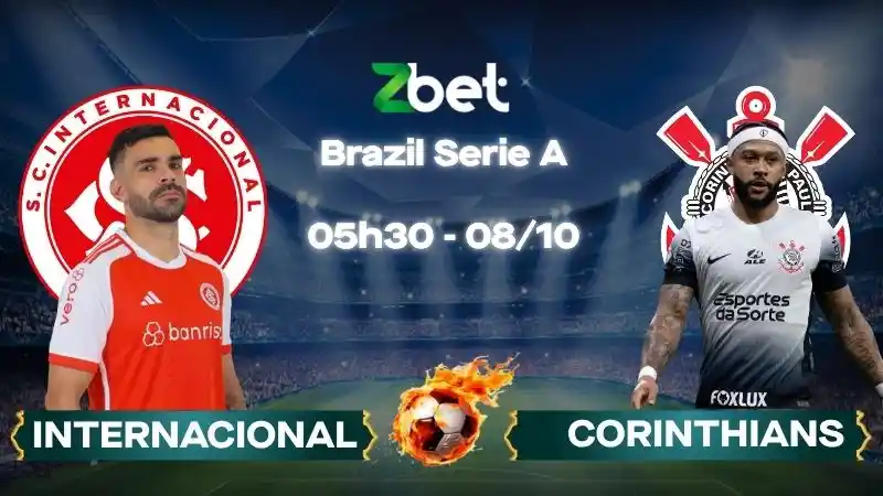 Nhận định soi kèo Internacional vs Corinthians - 05h30 08/10/2026 - Brazil Serie A