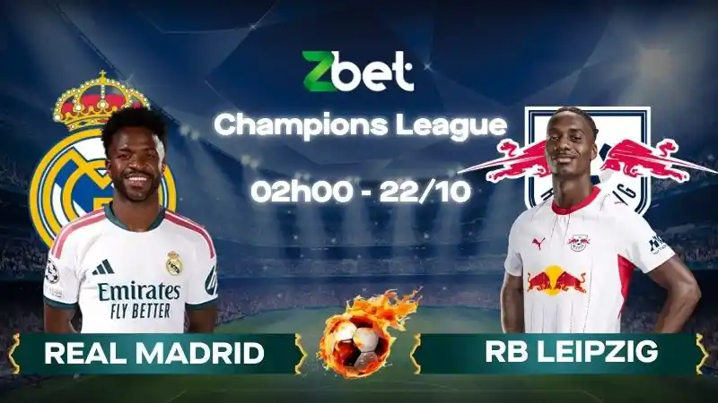 Nhận định soi kèo Real Madrid vs RB Leipzig - 02h00 22/10/2026 - Champions League