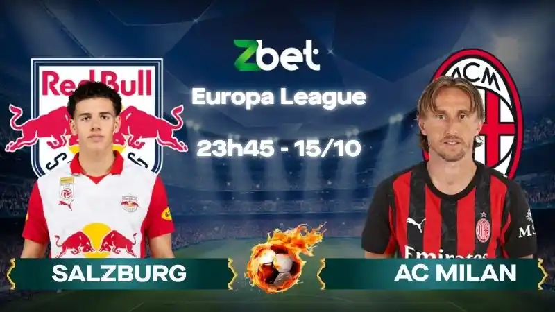 Nhận định soi kèo Salzburg vs AC Milan - 23h45 15/10/2026 - Europa League