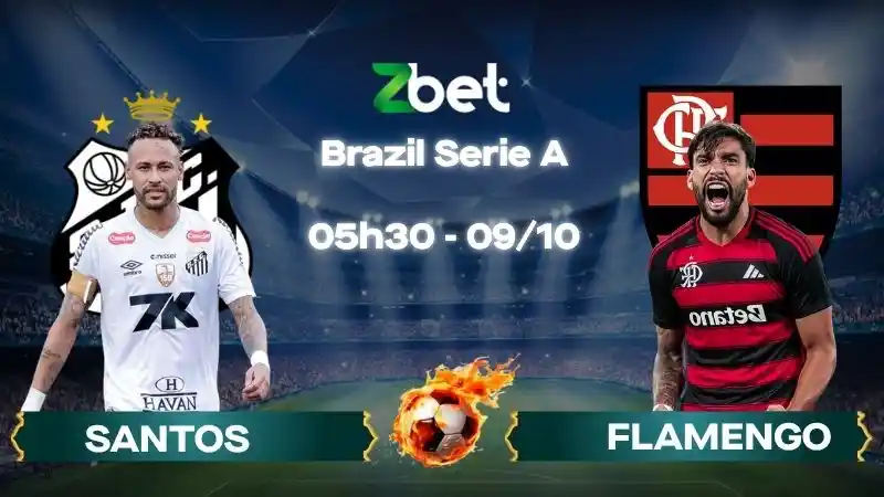 Nhận định soi kèo Santos vs Flamengo - 05h30 09/10/2026 - Brazil Serie A