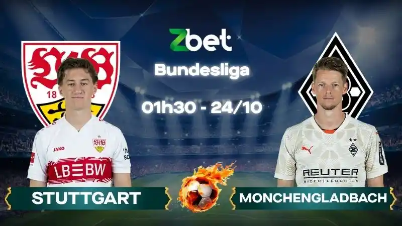 Nhận định soi kèo Stuttgart vs Monchengladbach - 01h30 24/10/2026 - Bundesliga